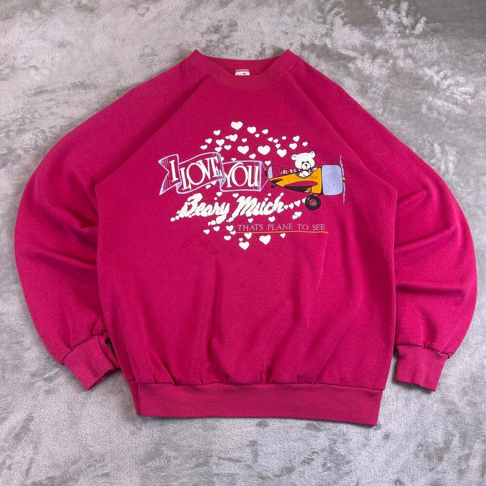 Vintage Betty Mich “I Love You Beary Much” Sweatshirt Women’s Large USA Made